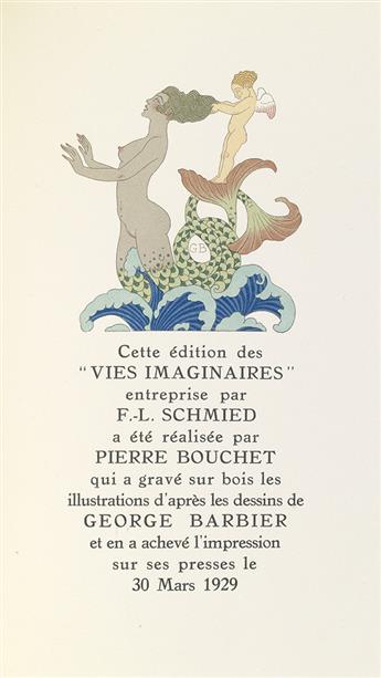 (BARBIER, GEORGE; and FRANÇOIS-LOUIS SCHMIED.) Schwob, Marcel. Vies Imaginaires.